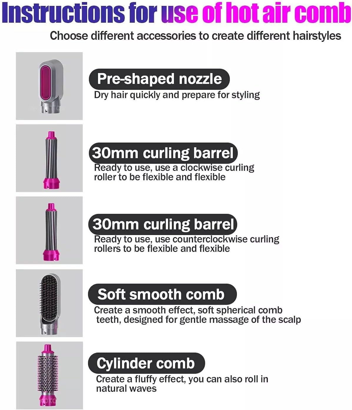 5 in 1 Hair Dryer Brush